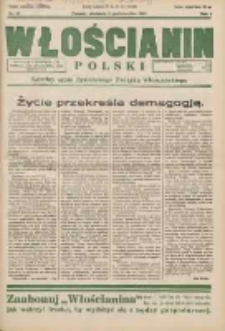 Włościanin Polski: naczelny organ Zawodowego Związku Włościańskiego 1932.10.09 R.4 Nr41