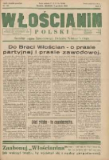 Włościanin Polski: naczelny organ Zawodowego Związku Włościańskiego 1932.12.04 R.4 Nr49