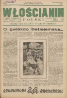 Włościanin Polski: naczelny organ Zawodowego Związku Włościańskiego 1932.12.25 R.4 Nr52