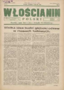 Włościanin Polski: naczelny organ Zawodowego Związku Włościańskiego 1933.01.08 R.5 Nr2