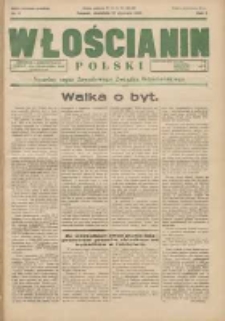 Włościanin Polski: naczelny organ Zawodowego Związku Włościańskiego 1933.01.22 R.5 Nr4
