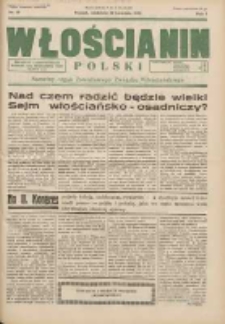 Włościanin Polski: naczelny organ Zawodowego Związku Włościańskiego 1933.04.30 R.5 Nr18