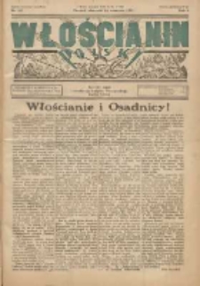 Włościanin Polski: naczelny organ Zawodowego Związku Włościańskiego 1933.09.24 R.5 Nr39