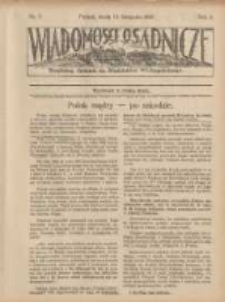 Wiadomości Osadnicze: bezpłatny dodatek do "Włościanina Wielkopolskiego" 1929.11.15 R.1 Nr7