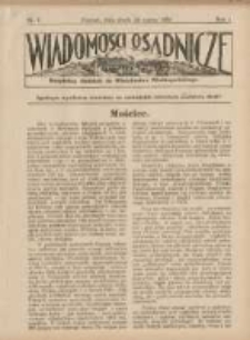 Wiadomości Osadnicze: bezpłatny dodatek do "Włościanina Wielkopolskiego" 1930.03.19 R.2 Nr8