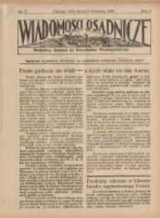 Wiadomości Osadnicze: bezpłatny dodatek do "Włościanina Wielkopolskiego" 1930.04.09 R.2 Nr9