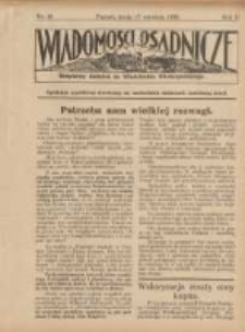 Wiadomości Osadnicze: bezpłatny dodatek do "Włościanina Wielkopolskiego" 1930.09.17 R.2 Nr16