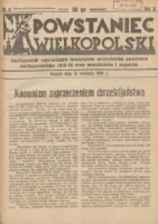 Powstaniec Wielkopolski: dwutygodnik najstarszych towarzystw uczestnik&oacute;w powstania wielkopolskiego 1918-19 oraz powstańc&oacute;w i wojak&oacute;w R.2 1937.04.15 Nr8