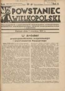 Powstaniec Wielkopolski: dwutygodnik najstarszych towarzystw uczestnik&oacute;w powstania wielkopolskiego 1918-19 oraz powstańc&oacute;w i wojak&oacute;w 1937.06.01 R.2 Nr11