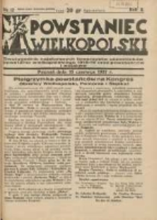 Powstaniec Wielkopolski: dwutygodnik najstarszych towarzystw uczestnik&oacute;w powstania wielkopolskiego 1918-19 oraz powstańc&oacute;w i wojak&oacute;w 1937.06.15 R.2 Nr12