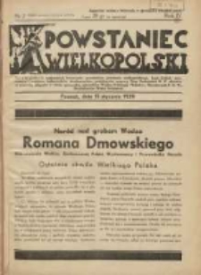 Powstaniec Wielkopolski: dwutygodnik najstarszych towarzystw uczestnik&oacute;w powstania wielkopolskiego,Legii Kobiet,powstańc&oacute;w i wojak&oacute;w,hallerczyk&oacute;w,dowborczyk&oacute;w,podoficer&oacute;w rezerwy Ziem Zach.R.P.,oficer&oacute;w w rezerwie,oficer&oacute;w w stanie spoczynku,ochotnik&oacute;w Wojska Polskiego,PKUist&oacute;w,Narodowych P.O.W.,Kombatant&oacute;w Wojny Światowej 1939.01.15 R.4 Nr2