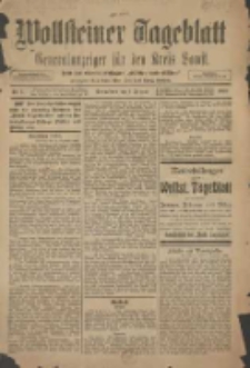 Wollsteiner Tageblatt: Generalanzeiger für den Kreis Bomst: mit der Gratis-Beilage: "Blätter und Blüten" 1910.01.01 Nr1