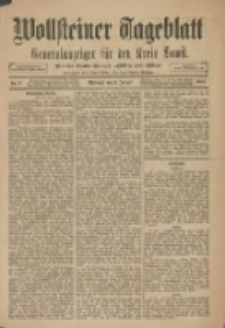 Wollsteiner Tageblatt: Generalanzeiger f&uuml;r den Kreis Bomst: mit der Gratis-Beilage: "Bl&auml;tter und Bl&uuml;ten" 1910.01.05 Nr3