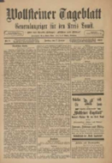 Wollsteiner Tageblatt: Generalanzeiger f&uuml;r den Kreis Bomst: mit der Gratis-Beilage: "Bl&auml;tter und Bl&uuml;ten" 1910.01.07 Nr5