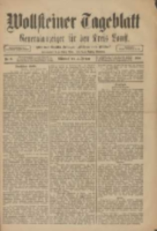 Wollsteiner Tageblatt: Generalanzeiger f&uuml;r den Kreis Bomst: mit der Gratis-Beilage: "Bl&auml;tter und Bl&uuml;ten" 1910.01.12 Nr9