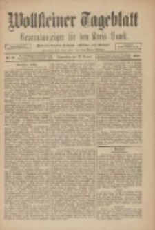 Wollsteiner Tageblatt: Generalanzeiger f&uuml;r den Kreis Bomst: mit der Gratis-Beilage: "Bl&auml;tter und Bl&uuml;ten" 1910.01.13 Nr10