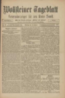 Wollsteiner Tageblatt: Generalanzeiger f&uuml;r den Kreis Bomst: mit der Gratis-Beilage: "Bl&auml;tter und Bl&uuml;ten" 1910.01.16 Nr13