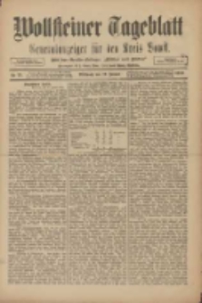 Wollsteiner Tageblatt: Generalanzeiger f&uuml;r den Kreis Bomst: mit der Gratis-Beilage: "Bl&auml;tter und Bl&uuml;ten" 1910.01.19 Nr15