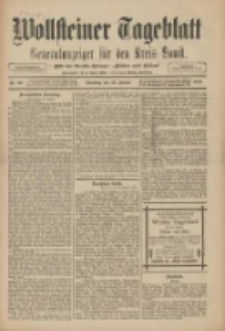 Wollsteiner Tageblatt: Generalanzeiger f&uuml;r den Kreis Bomst: mit der Gratis-Beilage: "Bl&auml;tter und Bl&uuml;ten" 1910.01.25 Nr20