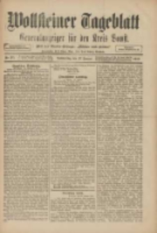 Wollsteiner Tageblatt: Generalanzeiger f&uuml;r den Kreis Bomst: mit der Gratis-Beilage: "Bl&auml;tter und Bl&uuml;ten" 1910.01.27 Nr22