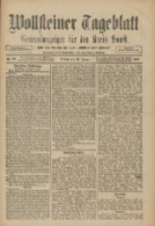 Wollsteiner Tageblatt: Generalanzeiger für den Kreis Bomst: mit der Gratis-Beilage: "Blätter und Blüten" 1910.01.28 Nr23