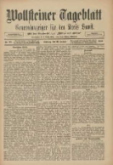 Wollsteiner Tageblatt: Generalanzeiger f&uuml;r den Kreis Bomst: mit der Gratis-Beilage: "Bl&auml;tter und Bl&uuml;ten" 1910.01.30 Nr25