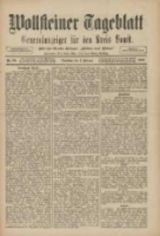 Wollsteiner Tageblatt: Generalanzeiger f&uuml;r den Kreis Bomst: mit der Gratis-Beilage: "Bl&auml;tter und Bl&uuml;ten" 1910.02.01 Nr26