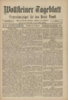 Wollsteiner Tageblatt: Generalanzeiger für den Kreis Bomst: mit der Gratis-Beilage: "Blätter und Blüten" 1910.02.01 Nr26