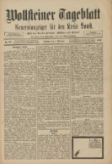 Wollsteiner Tageblatt: Generalanzeiger f&uuml;r den Kreis Bomst: mit der Gratis-Beilage: "Bl&auml;tter und Bl&uuml;ten" 1910.02.04 Nr29