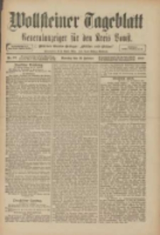 Wollsteiner Tageblatt: Generalanzeiger f&uuml;r den Kreis Bomst: mit der Gratis-Beilage: "Bl&auml;tter und Bl&uuml;ten" 1910.02.13 Nr37