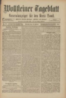 Wollsteiner Tageblatt: Generalanzeiger für den Kreis Bomst: mit der Gratis-Beilage: "Blätter und Blüten" 1910.02.13 Nr37