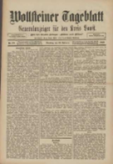Wollsteiner Tageblatt: Generalanzeiger f&uuml;r den Kreis Bomst: mit der Gratis-Beilage: "Bl&auml;tter und Bl&uuml;ten" 1910.02.15 Nr38
