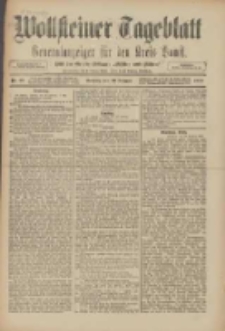 Wollsteiner Tageblatt: Generalanzeiger f&uuml;r den Kreis Bomst: mit der Gratis-Beilage: "Bl&auml;tter und Bl&uuml;ten" 1910.02.20 Nr43
