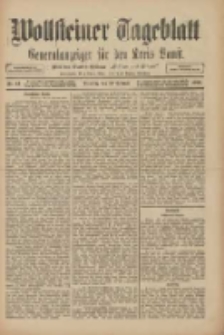 Wollsteiner Tageblatt: Generalanzeiger f&uuml;r den Kreis Bomst: mit der Gratis-Beilage: "Bl&auml;tter und Bl&uuml;ten" 1910.02.22 Nr44