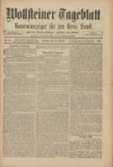 Wollsteiner Tageblatt: Generalanzeiger für den Kreis Bomst: mit der Gratis-Beilage: "Blätter und Blüten" 1910.02.25 Nr47