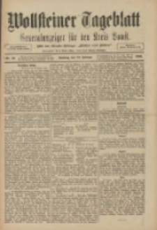 Wollsteiner Tageblatt: Generalanzeiger f&uuml;r den Kreis Bomst: mit der Gratis-Beilage: "Bl&auml;tter und Bl&uuml;ten" 1910.02.27 Nr49