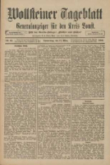 Wollsteiner Tageblatt: Generalanzeiger f&uuml;r den Kreis Bomst: mit der Gratis-Beilage: "Bl&auml;tter und Bl&uuml;ten" 1910.03.17 Nr64