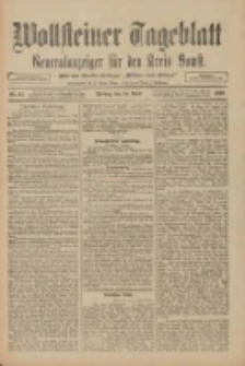 Wollsteiner Tageblatt: Generalanzeiger für den Kreis Bomst: mit der Gratis-Beilage: "Blätter und Blüten" 1910.04.15 Nr87