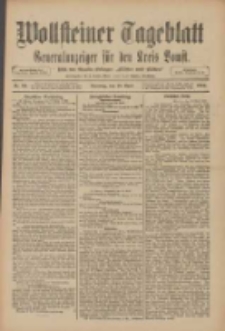 Wollsteiner Tageblatt: Generalanzeiger f&uuml;r den Kreis Bomst: mit der Gratis-Beilage: "Bl&auml;tter und Bl&uuml;ten" 1910.04.19 Nr90