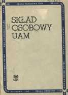 Uniwersytet im. Adama Mickiewicza w Poznaniu: sklad osobowy; stan na dzień 31 V 1977