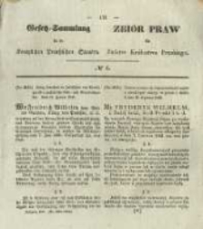 Gesetz-Sammlung für die Königlichen Preussischen Staaten. 1845 No6