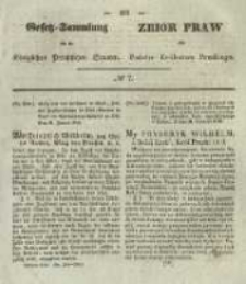 Gesetz-Sammlung für die Königlichen Preussischen Staaten. 1845 No7
