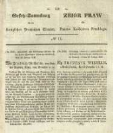 Gesetz-Sammlung f&uuml;r die K&ouml;niglichen Preussischen Staaten. 1845 No11