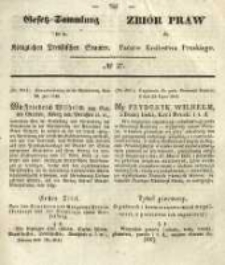 Gesetz-Sammlung für die Königlichen Preussischen Staaten. 1845 No27