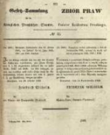 Gesetz-Sammlung f&uuml;r die K&ouml;niglichen Preussischen Staaten. 1845 No33