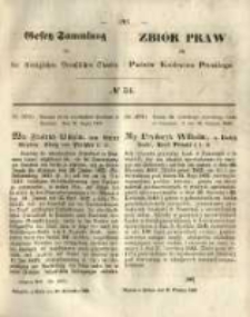 Gesetz-Sammlung f&uuml;r die K&ouml;niglichen Preussischen Staaten. 1849.09.22 No34