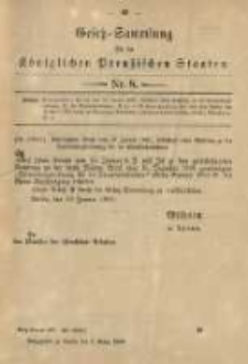 Gesetz-Sammlung für die Königlichen Preussischen Staaten. 1900.03.03 No8