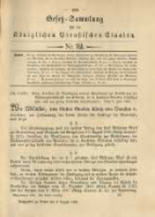 Gesetz-Sammlung für die Königlichen Preussischen Staaten. 1900.08.04 No32