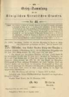 Gesetz-Sammlung für die Königlichen Preussischen Staaten. 1900.12.12 No42