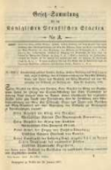 Gesetz-Sammlung f&uuml;r die K&ouml;niglichen Preussischen Staaten. 1901.01.30 No3